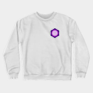 purple line face Crewneck Sweatshirt